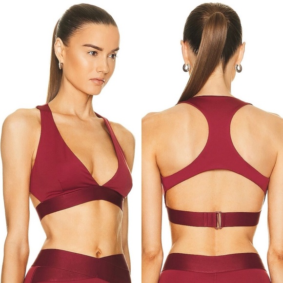 Le Ore Ancona Cutout Bra Wine Size Large NWT - Picture 1 of 10